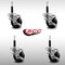 Service Caster 3'' SS Phenolic Swivel 3/4'' Expanding Stem Caster Set with Brake, 4PK SCC-SSEX20S314-PHS-TLB-34-4 - alternate 3